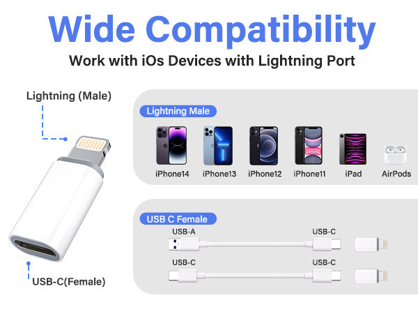 Lightning to Type-C Fast Charging Adapter