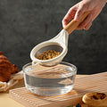 Stainless Steel Colander, Kitchen Baking Flour Sieve, Noodle Strainer, Fine Mesh Filter Spoon with Wooden Handle, Wholesale Kitchen Strainer Tools.