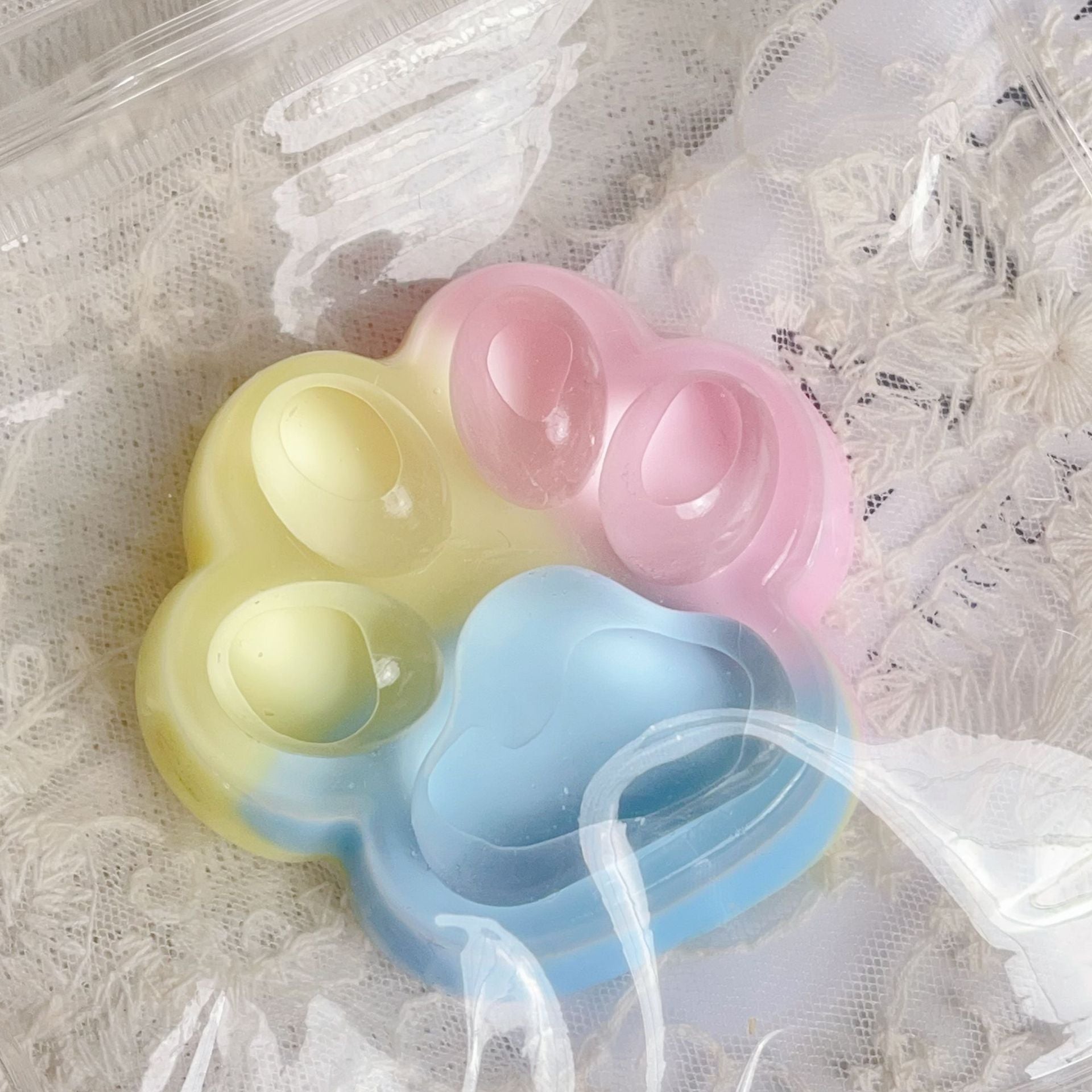 Rainbow Cat Paw Slow Rebound Squishy Toy