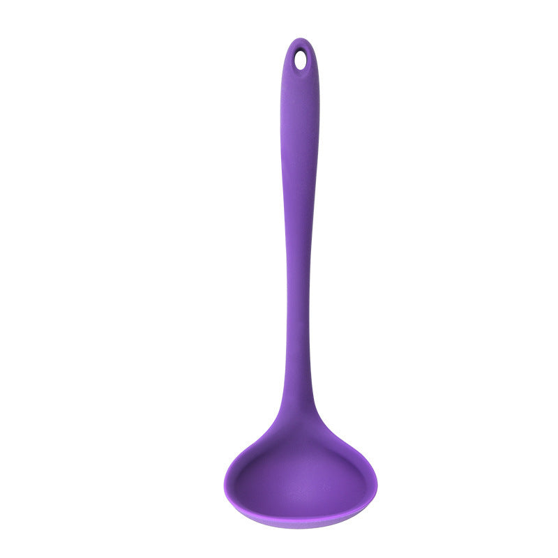 One-Piece Silicone Soup Ladle for Nonstick Cookware
