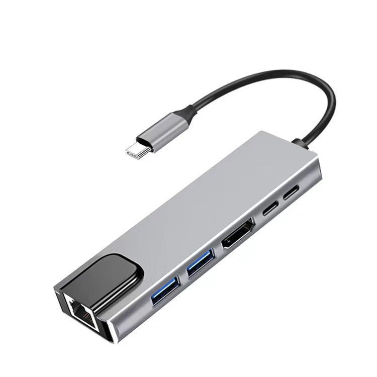 6-in-1 USB-C Hub with HDMI & Ethernet