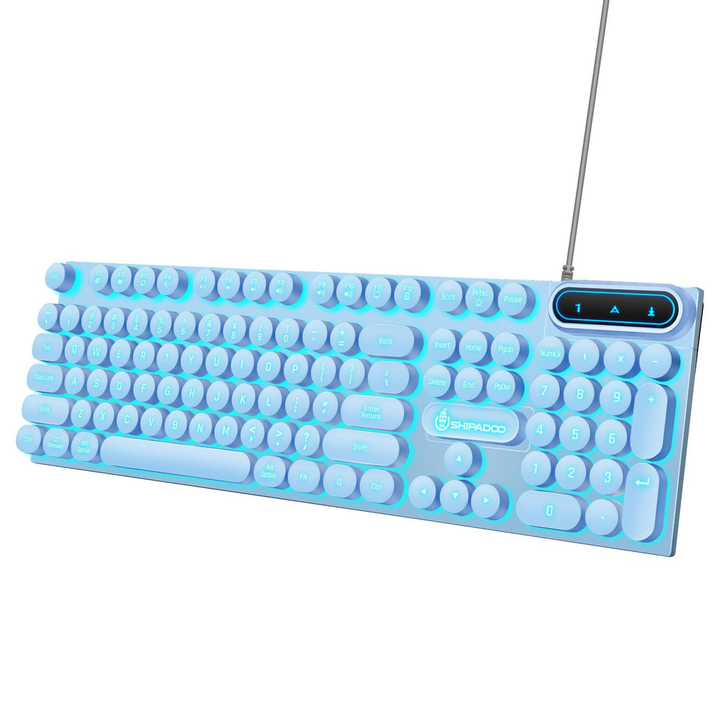 D500 Punk Backlit Keyboard Mouse Set