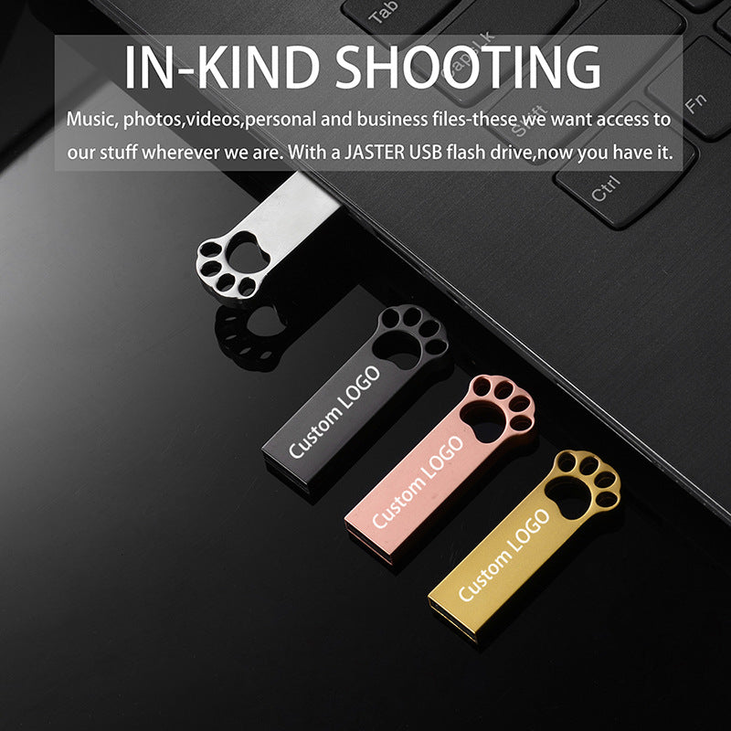 Cat Paw Metal USB Flash Drive 64GB