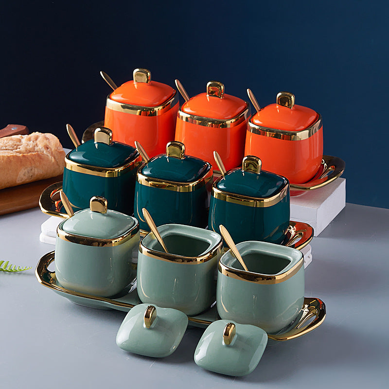Luxury Ceramic Seasoning Jar Set
