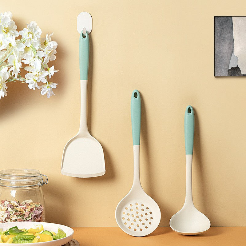 One-Piece Silicone Kitchen Utensil Set for Nonstick Cookware
