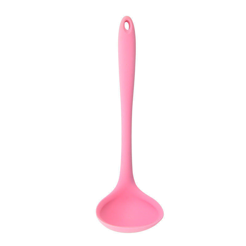 One-Piece Silicone Soup Ladle for Nonstick Cookware