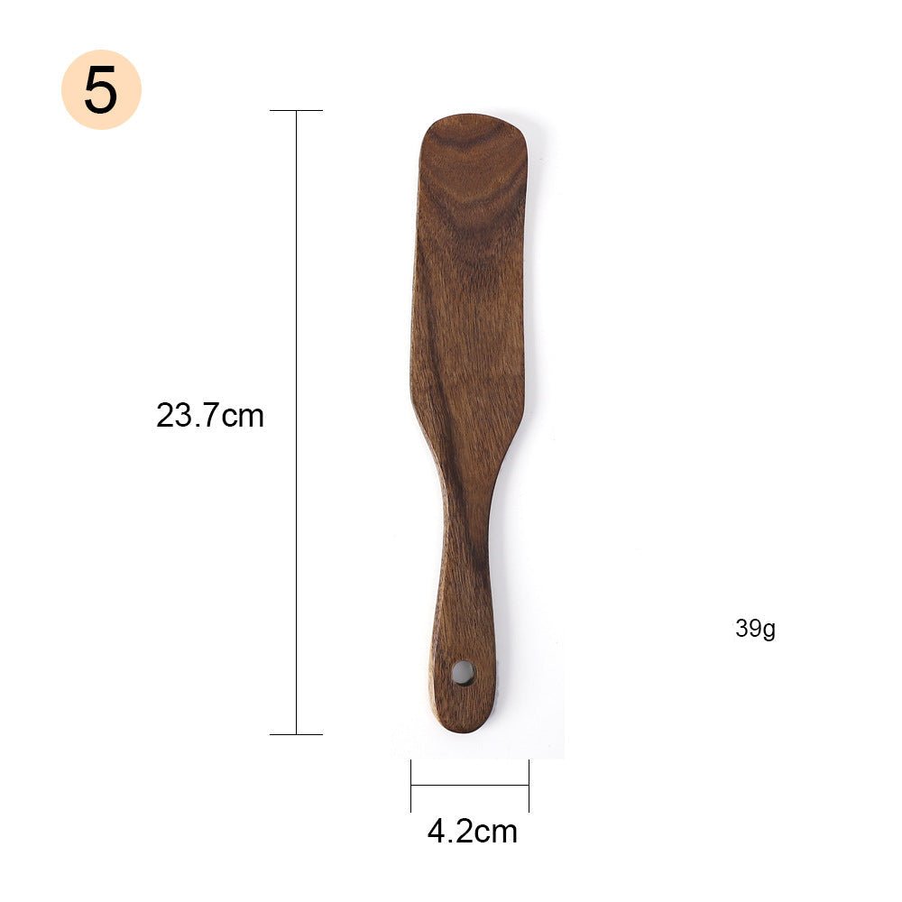 Acacia Wood Cooking Utensil Set for Nonstick Cookware
