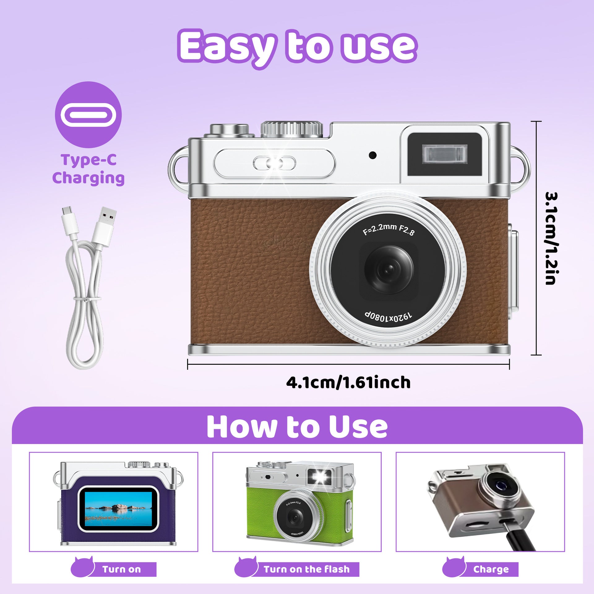 Retro Mini Digital Camera