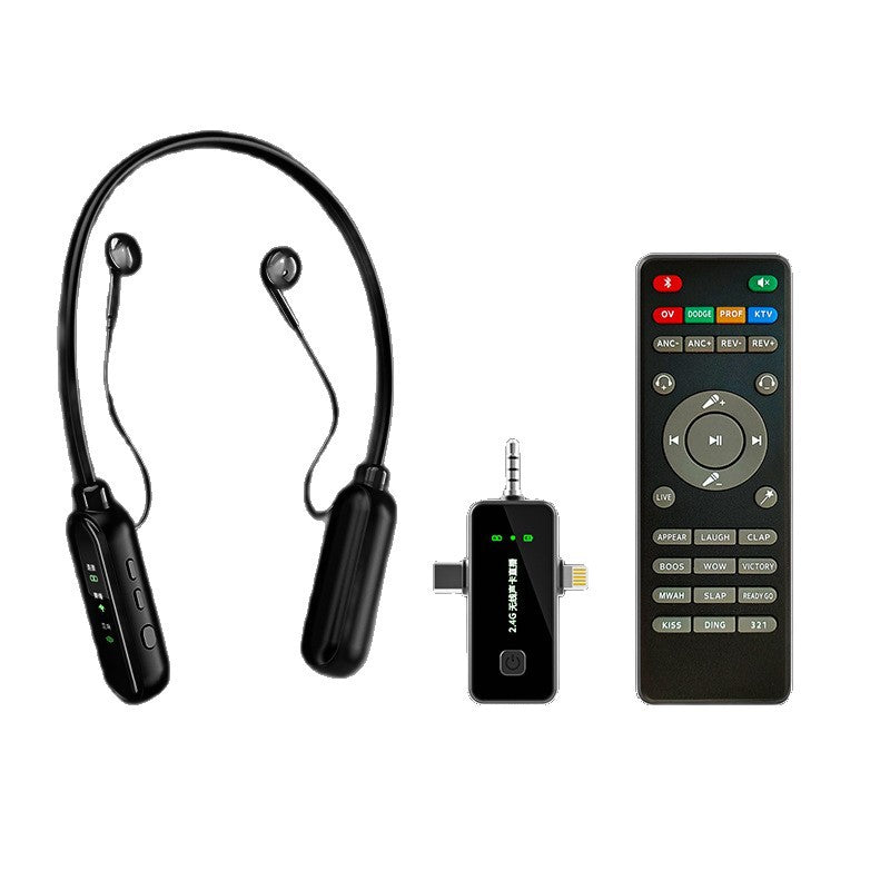 Wireless Neckband Live Sound Card Headset