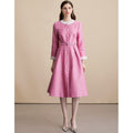Vintage Belted Button Dress
