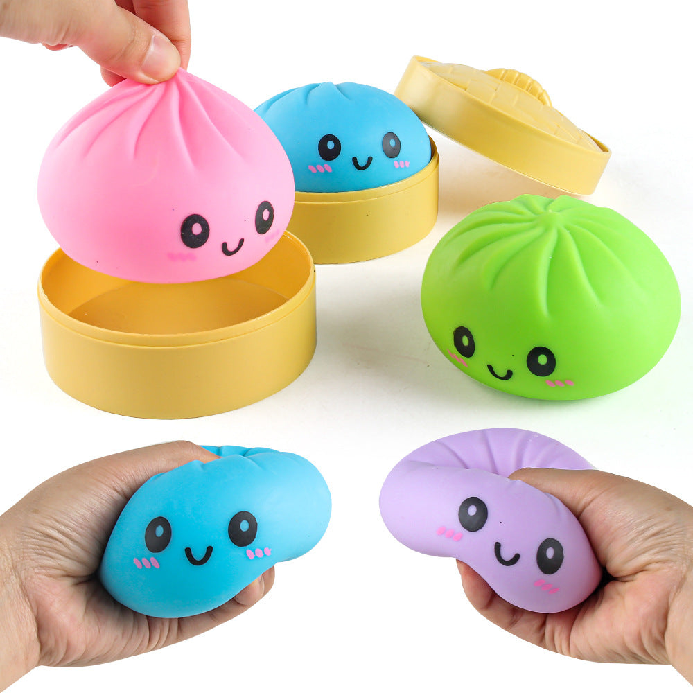 Steamed Bun Silicone Squishy Toy