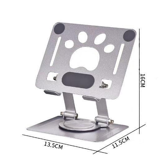 New Small Footprint Metal Tablet Stand Hollow Rotating Foldable Computer Drama Support Portable