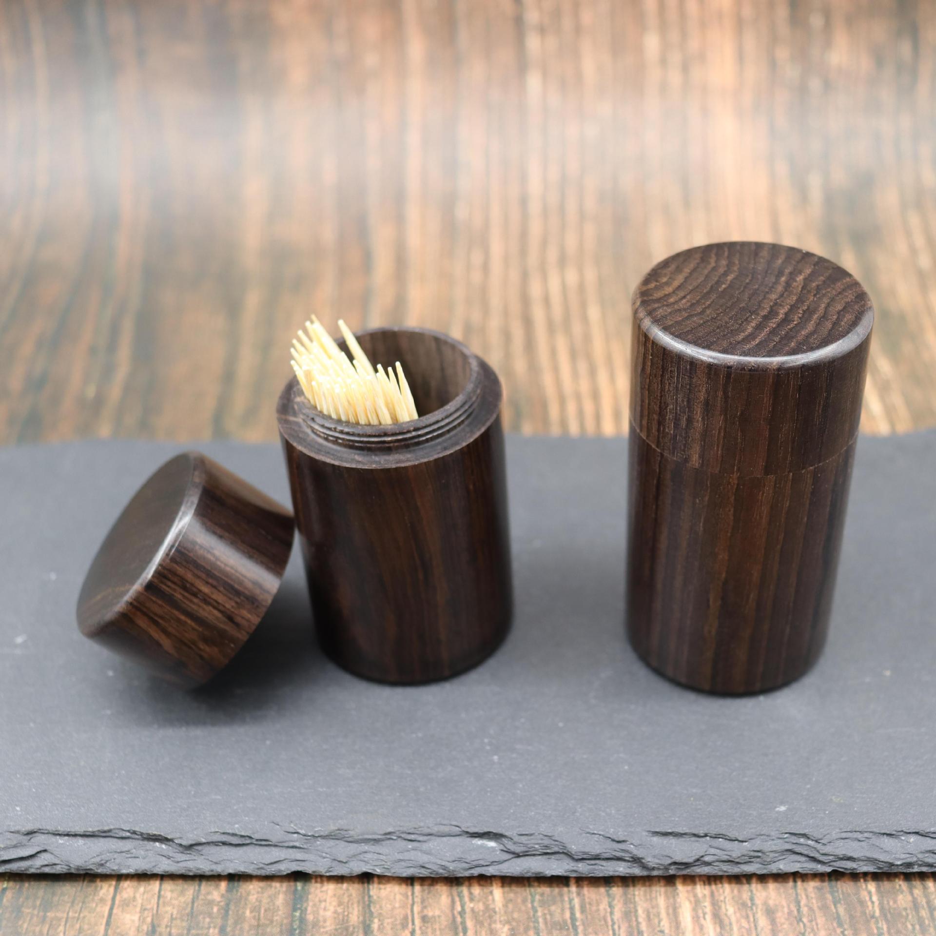 Wooden Toothpick Holder Box for Dining Table