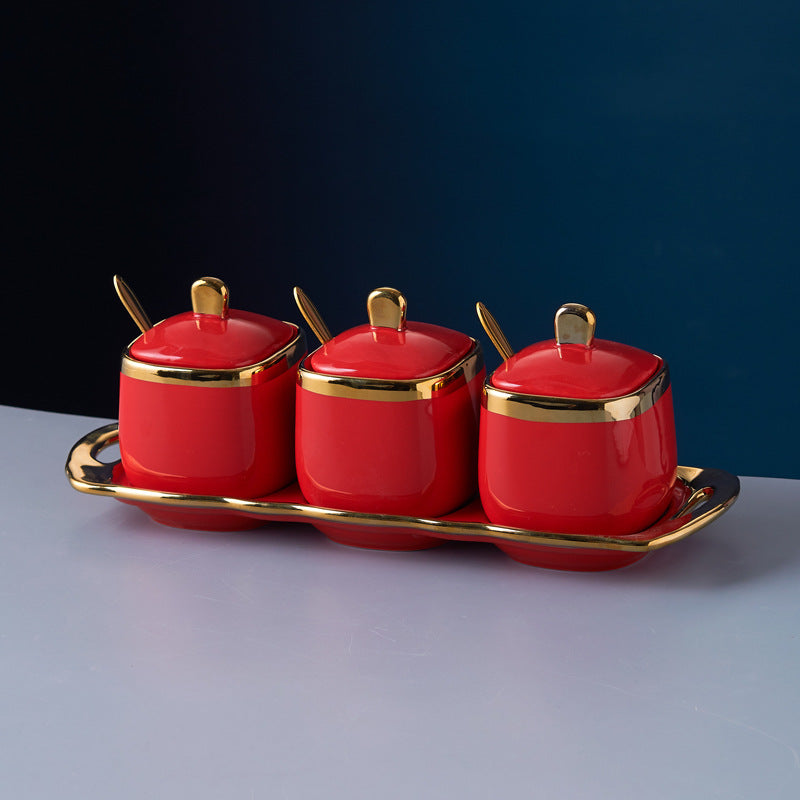 Luxury Ceramic Seasoning Jar Set