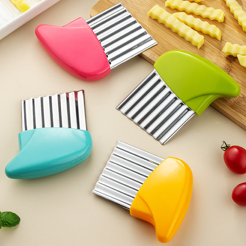 Stainless Steel Crinkle Cutter for Potatoes & Vegetables