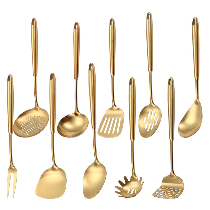 10-Piece 304 Stainless Steel Kitchen Utensil Set