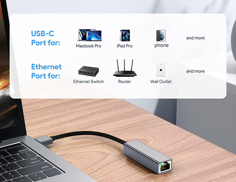 USB 3.0 to RJ45 Ethernet Adapter