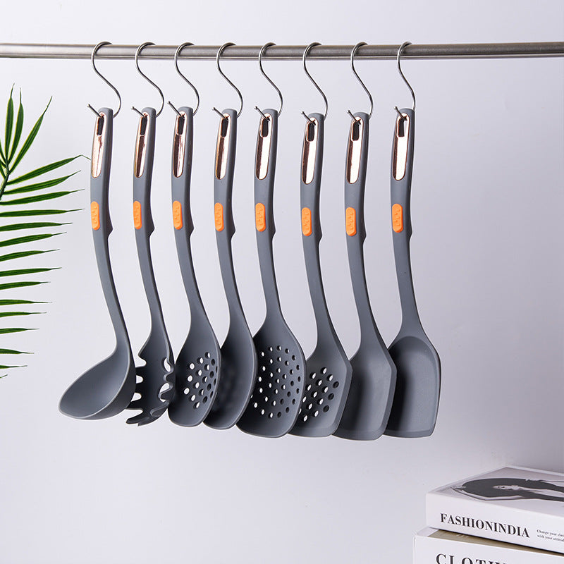Silicone Kitchen Utensil Set with Storage Rack