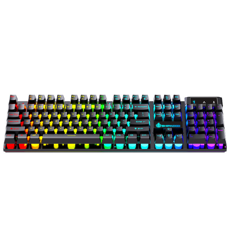 D500 Punk Backlit Keyboard Mouse Set