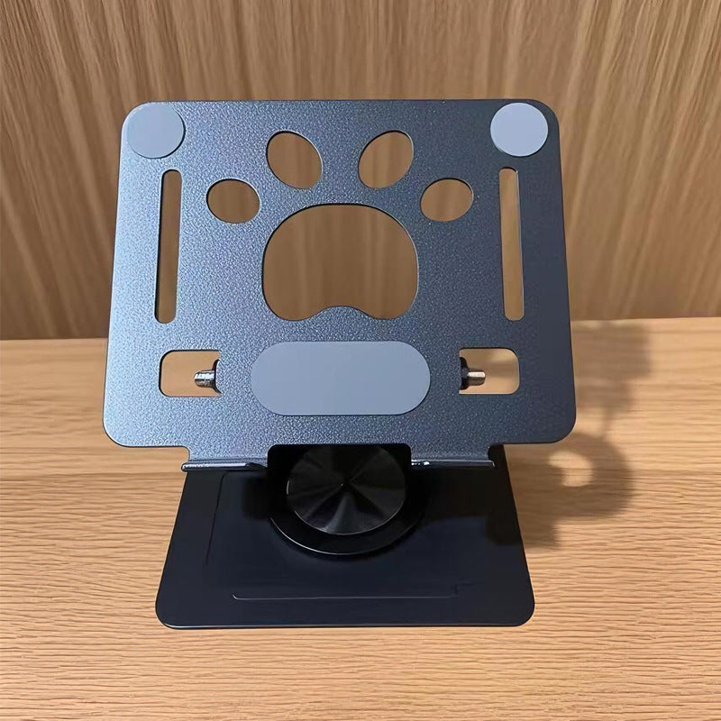 New Small Footprint Metal Tablet Stand Hollow Rotating Foldable Computer Drama Support Portable