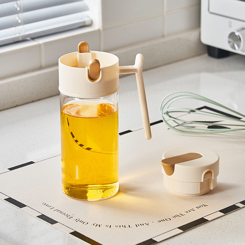 Auto Flip Glass Oil Dispenser Bottle