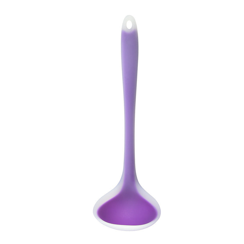 One-Piece Silicone Soup Ladle for Nonstick Cookware