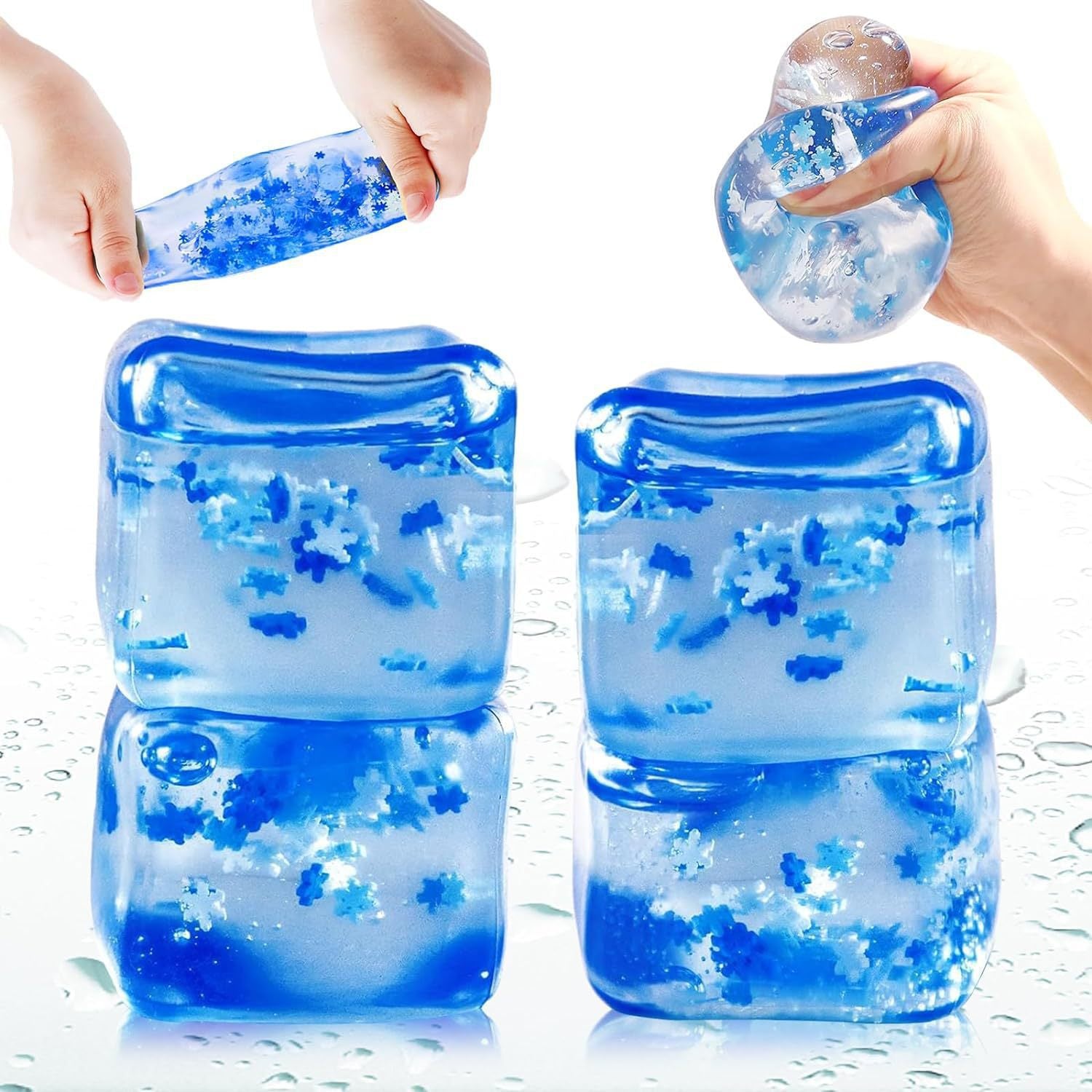 Slow Rebound Ice Cube Squeeze Toy