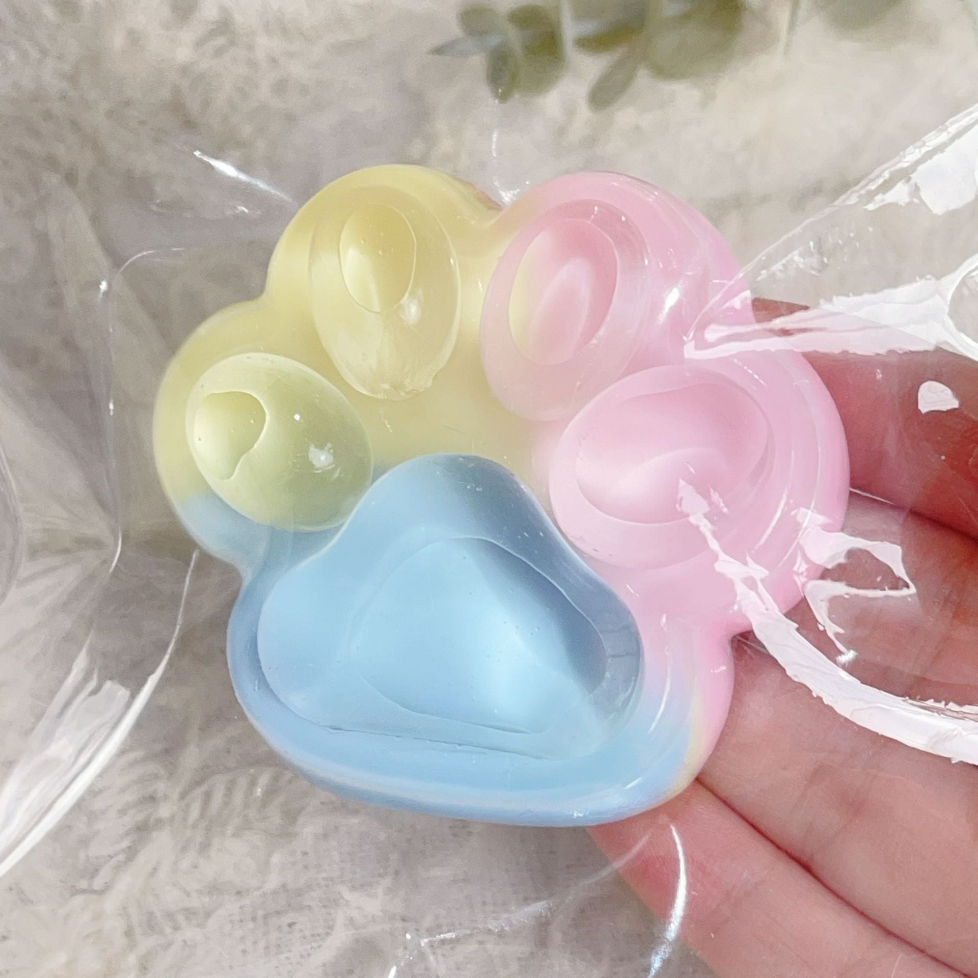 Rainbow Cat Paw Slow Rebound Squishy Toy