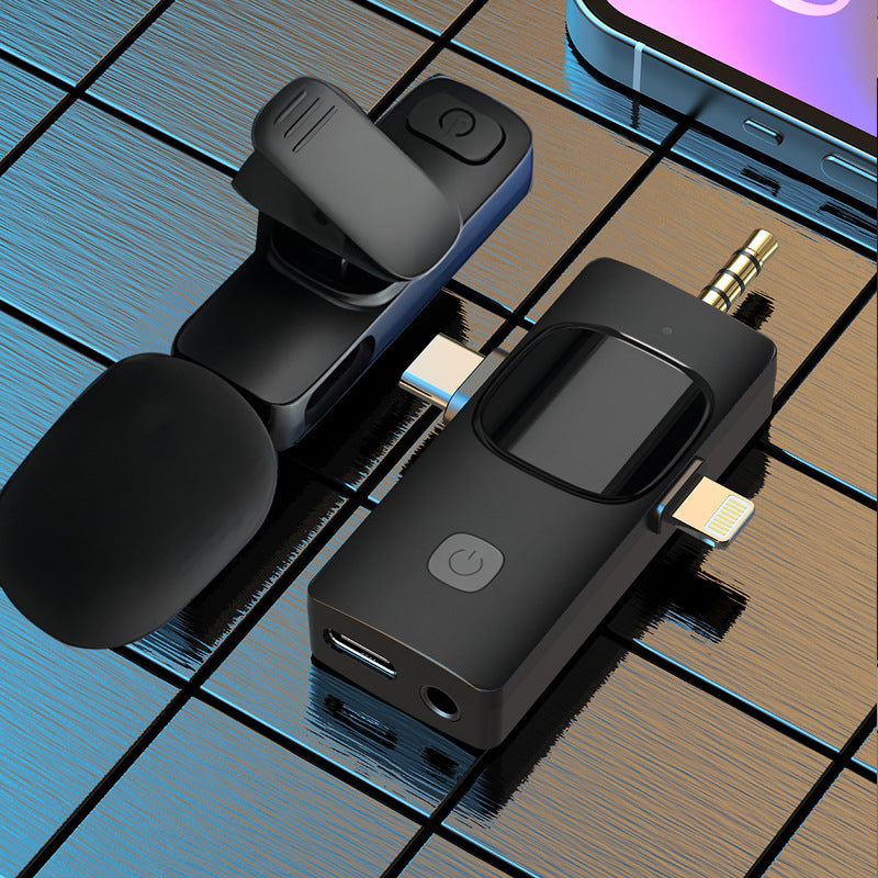 3-in-1 Wireless Lavalier Microphone