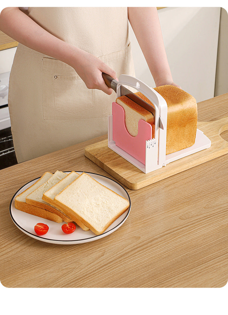 Adjustable Bread Slicer Guide for Home Baking
