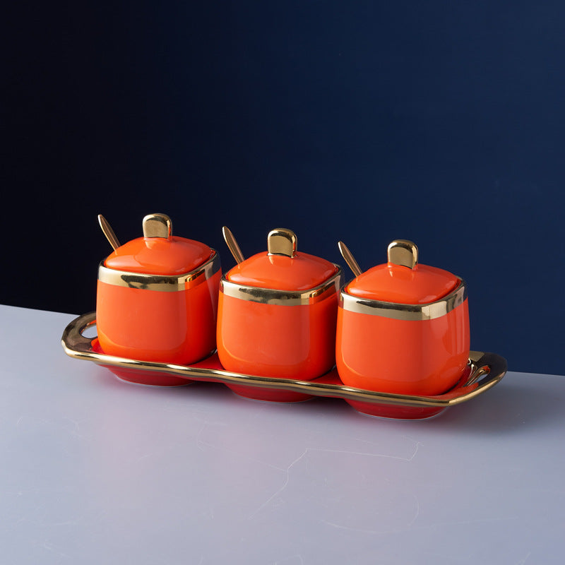 Luxury Ceramic Seasoning Jar Set