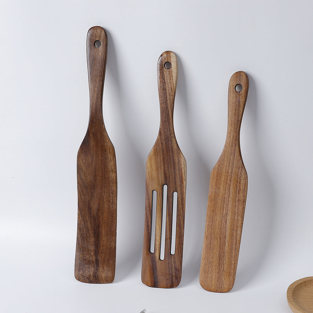 Acacia Wood Cooking Utensil Set for Nonstick Cookware