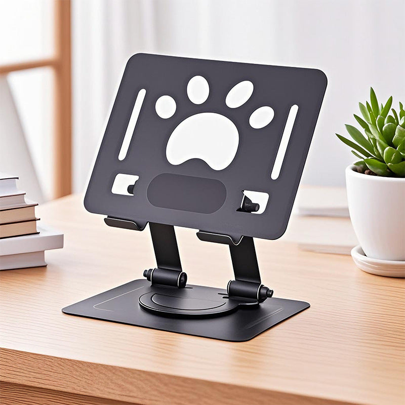 New Small Footprint Metal Tablet Stand Hollow Rotating Foldable Computer Drama Support Portable