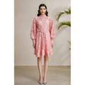 3D Lace Lantern Sleeve Dress
