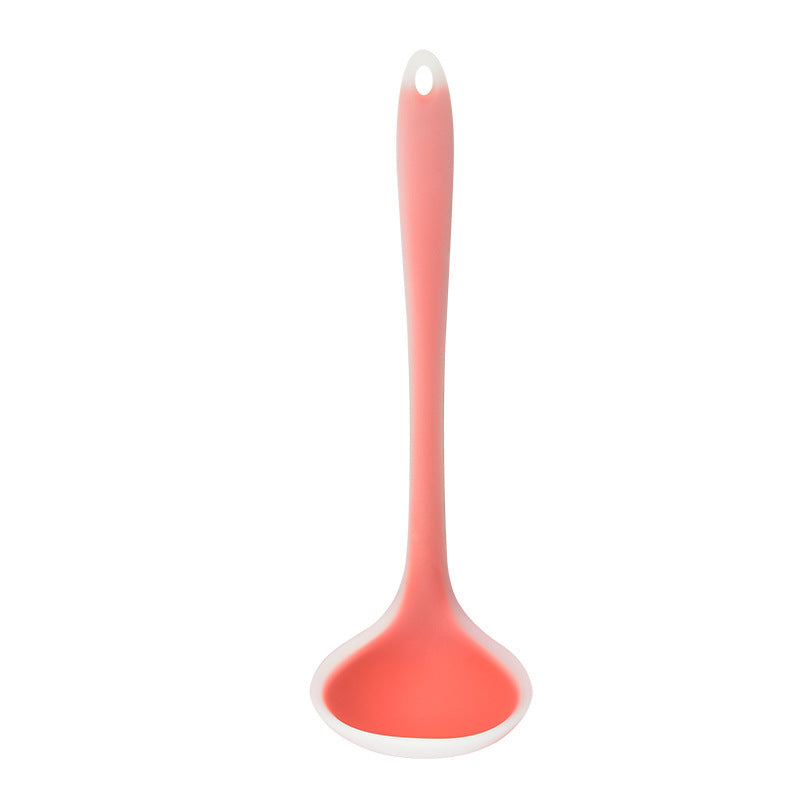 One-Piece Silicone Soup Ladle for Nonstick Cookware