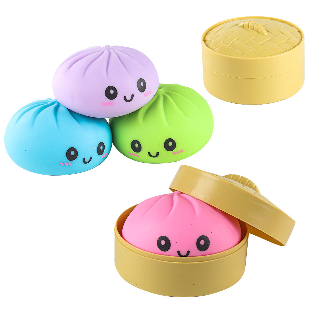 Steamed Bun Silicone Squishy Toy