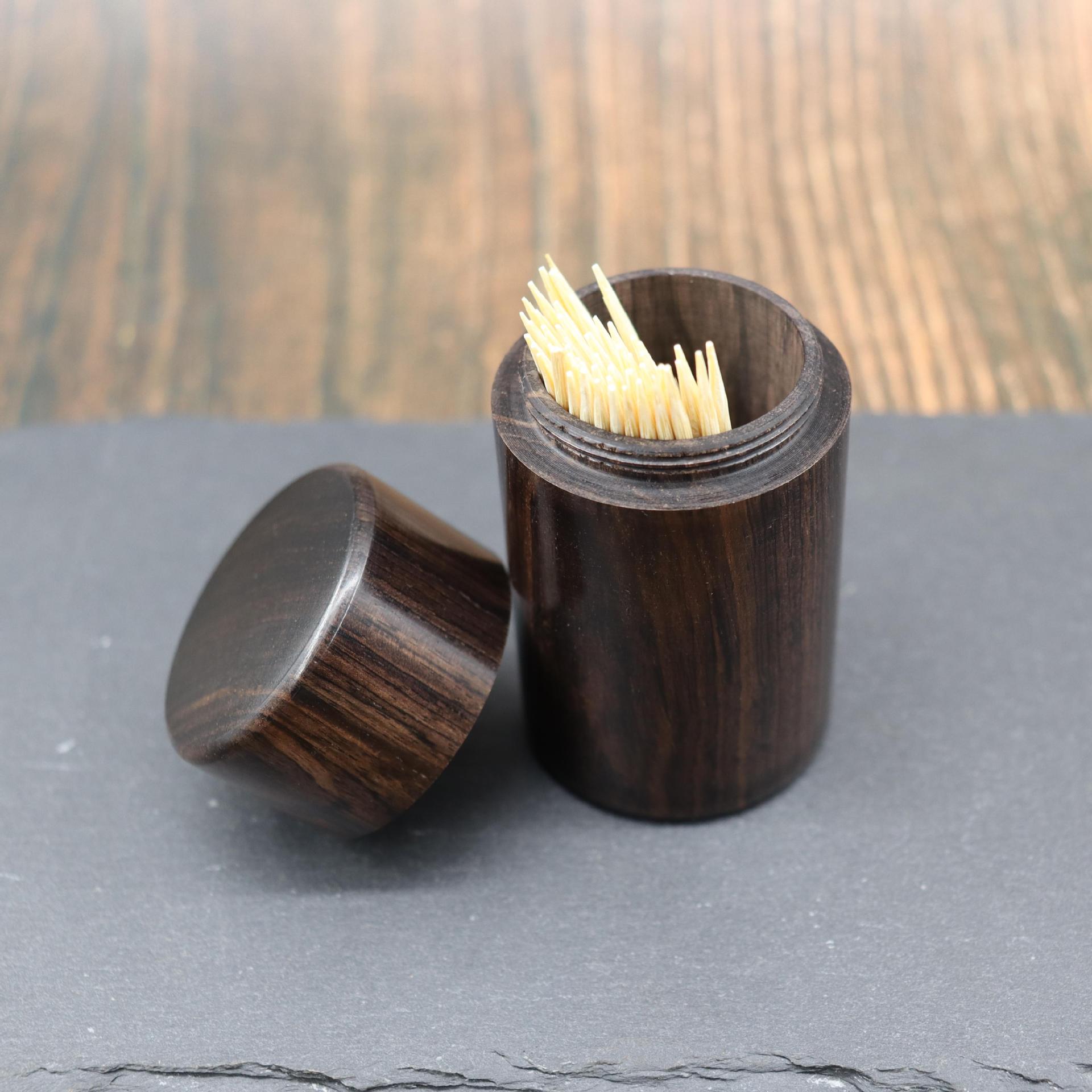 Wooden Toothpick Holder Box for Dining Table