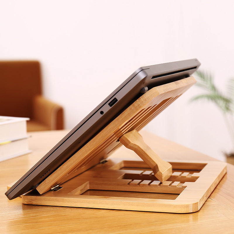 Foldable Bamboo Laptop Stand