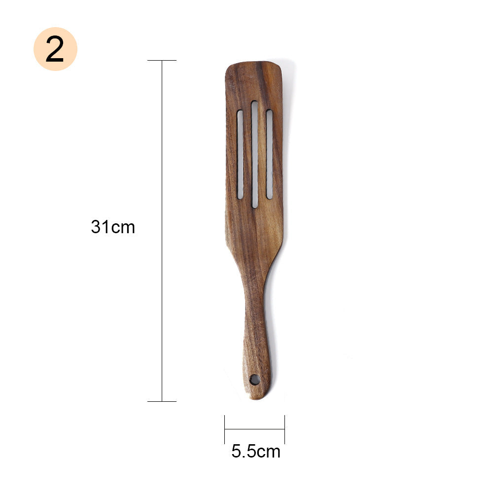 Acacia Wood Cooking Utensil Set for Nonstick Cookware