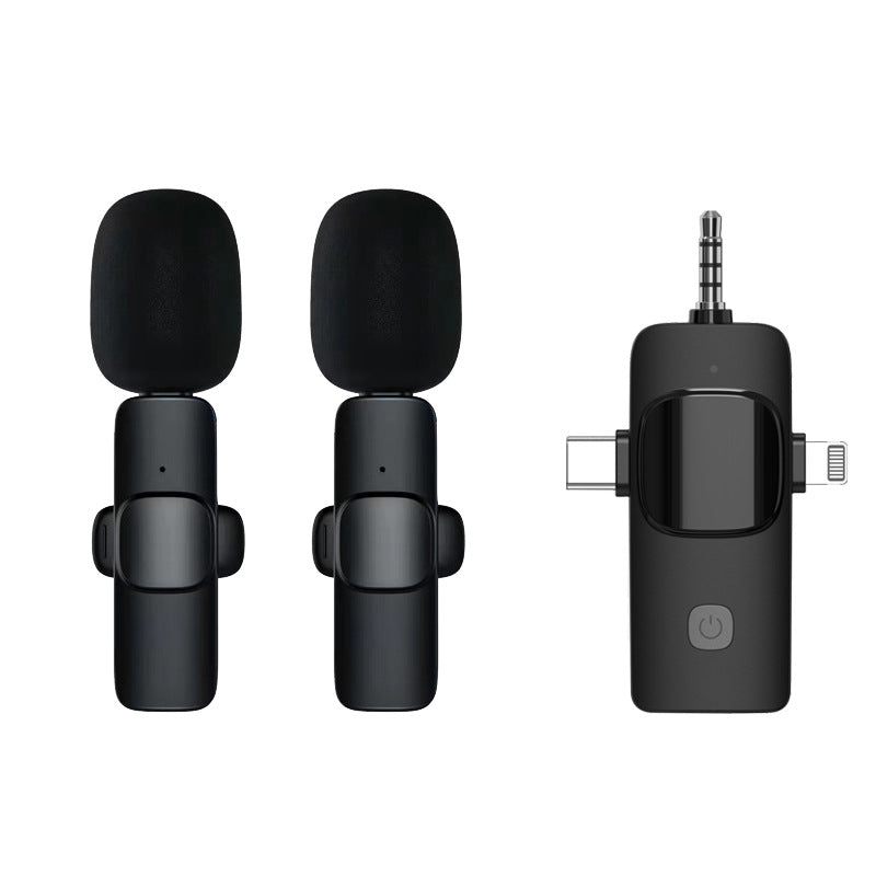 3-in-1 Wireless Lavalier Microphone