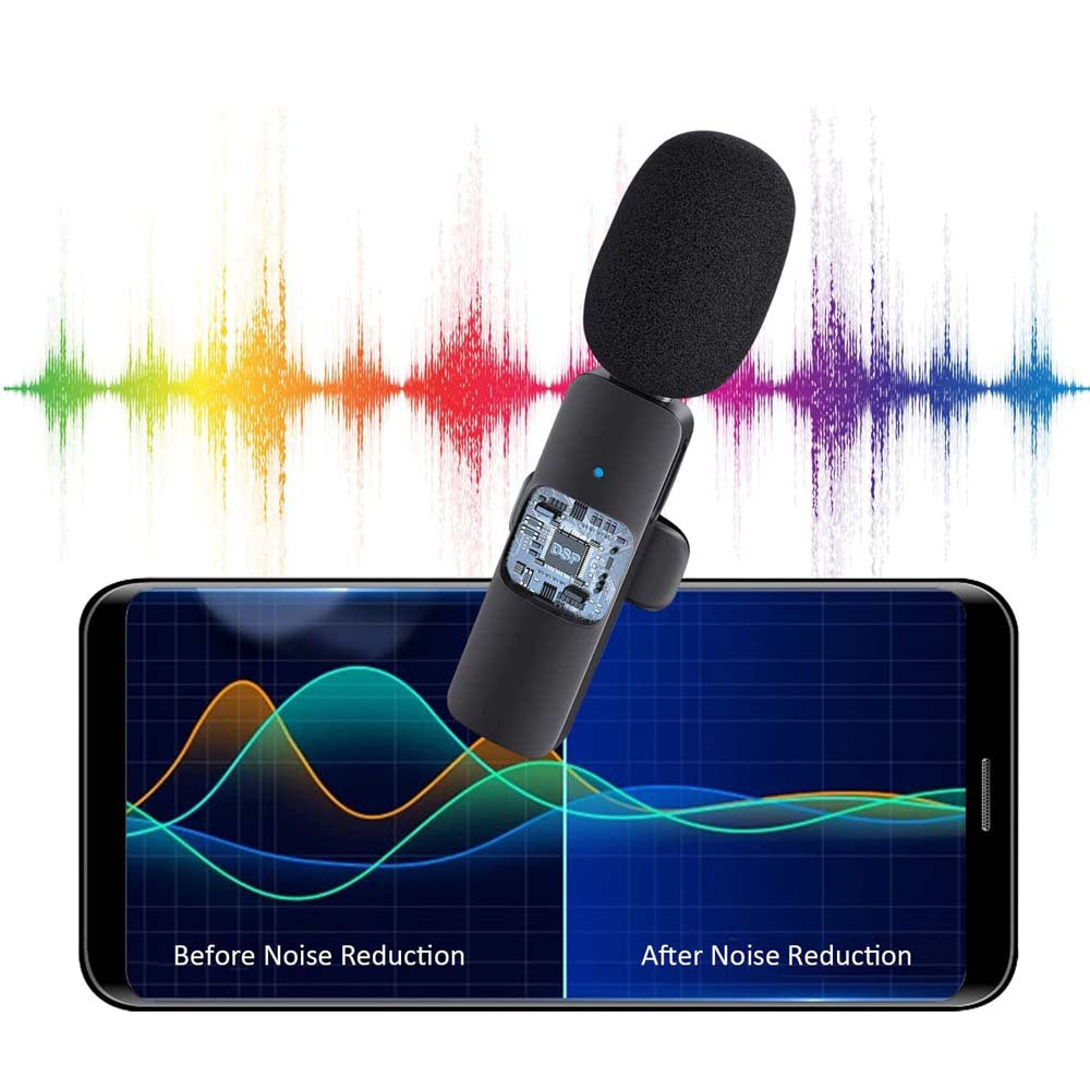Wireless Lavalier Microphone with Sound Card