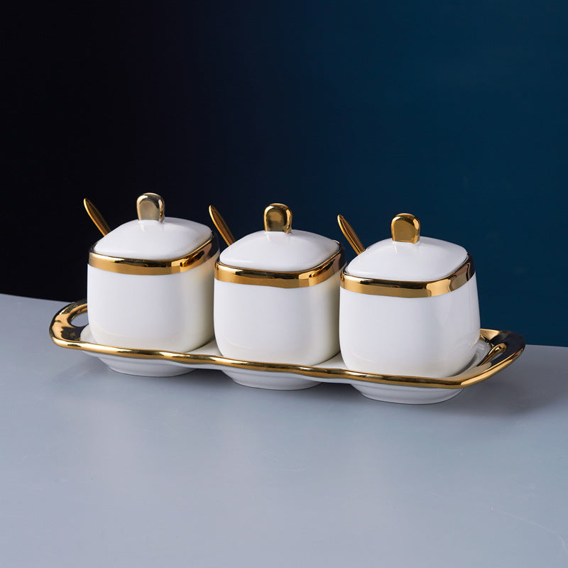 Luxury Ceramic Seasoning Jar Set