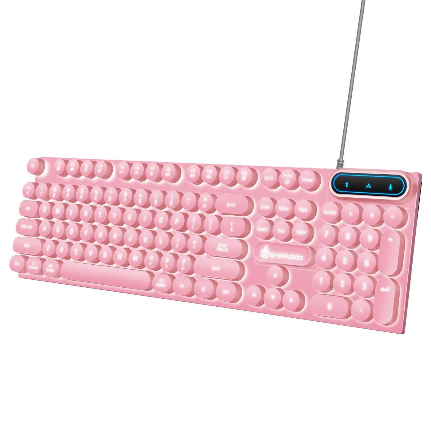 D500 Punk Backlit Keyboard Mouse Set