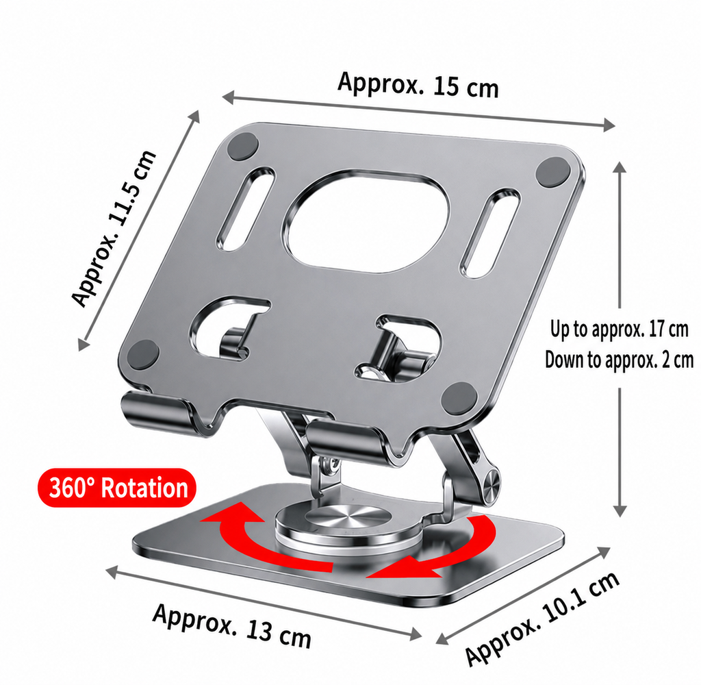 360° Rotating Metal Tablet Stand