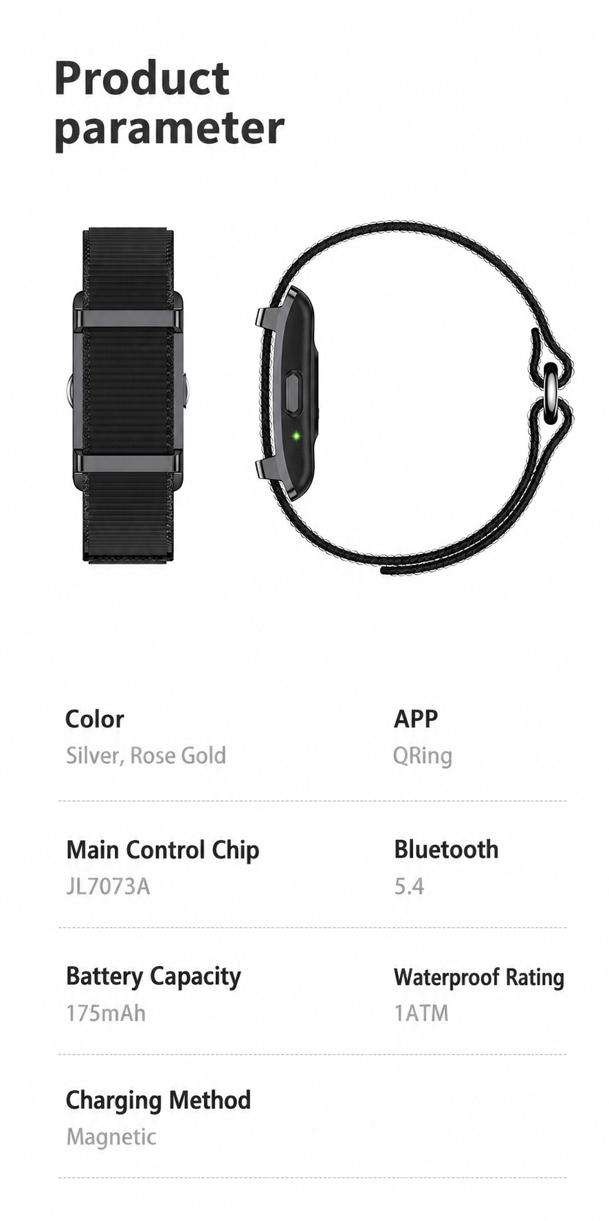 Y25 Screenless Health Smart Bracelet