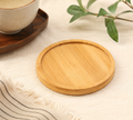 Round Bamboo Tea Coaster & Cup Mat